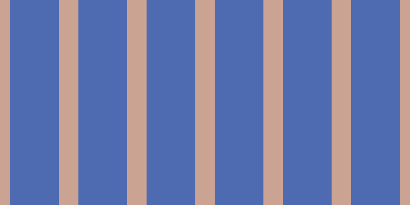 #4e6ab1, #caa393 vertical lines, thirty-eight pixels wide, ninety-five pixels apart