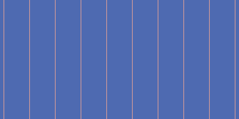 #4e6ab1, #eba393 vertical lines, two pixels wide, eighty-four pixels apart