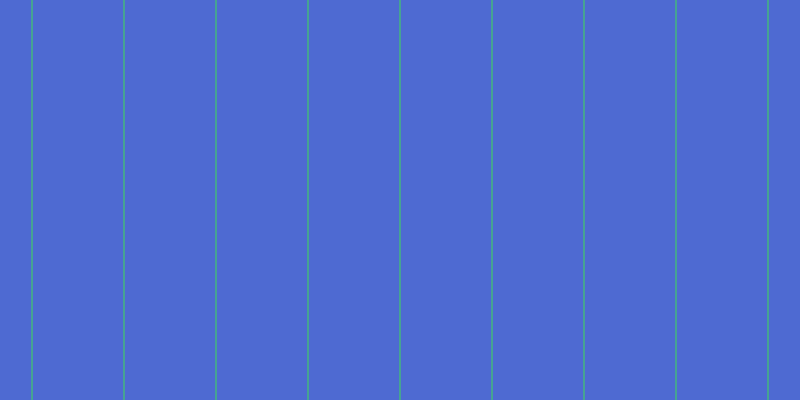 #4e6ad2, #46a393 vertical lines, two pixels wide, ninety pixels apart