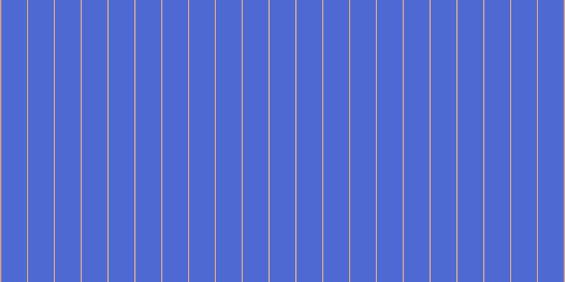 #4e6ad2, #caa393 vertical lines, two pixels wide, thirty-six pixels apart
