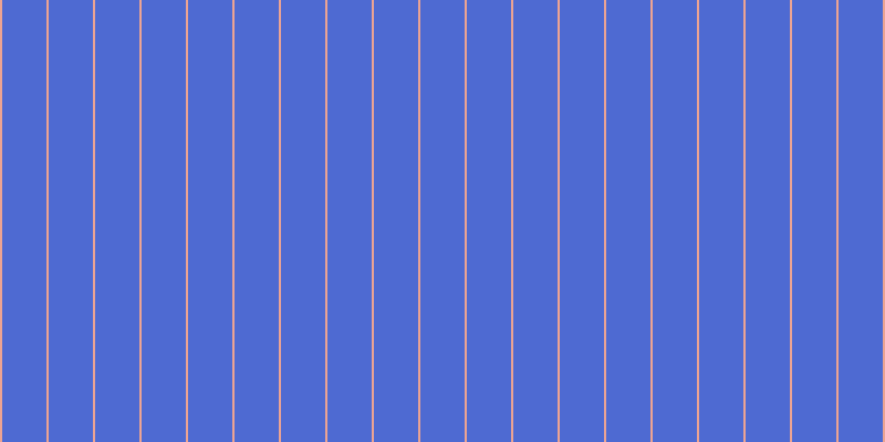 #4e6ad2, #eba393 vertical lines, two pixels wide, forty pixels apart