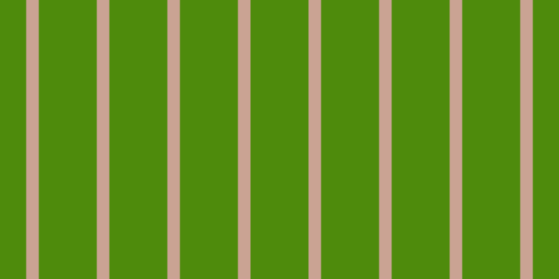 #4e8b0c, #caa393 vertical lines, eighteen pixels wide, eighty-three pixels apart