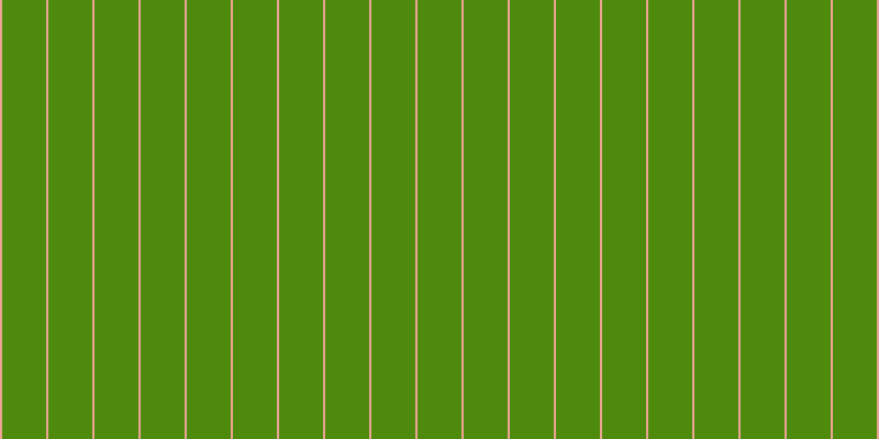 #4e8b0c, #eba393 vertical lines, two pixels wide, forty pixels apart