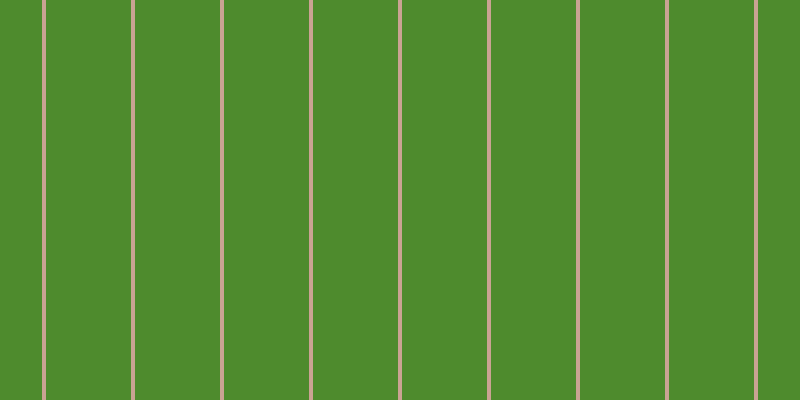 #4e8b2d, #caa393 vertical lines, four pixels wide, eighty-five pixels apart