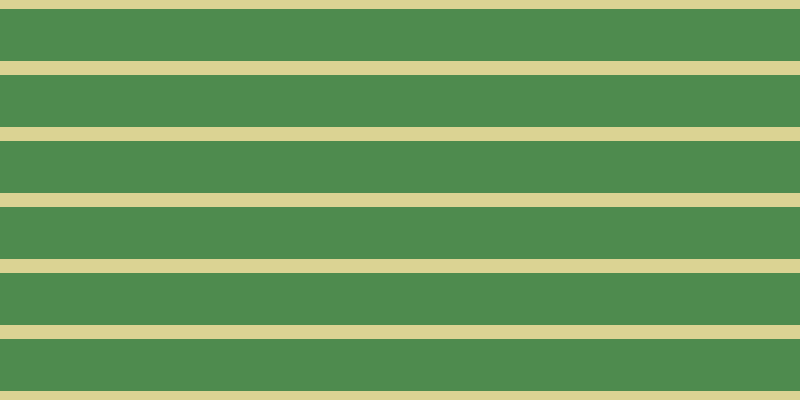 #4e8b4e, #dbd393 horizontal lines, fourteen pixels wide, fifty-two pixels apart