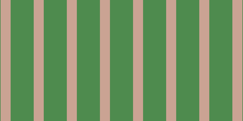 #4e8b4e, #caa393 vertical lines, thirty-three pixels wide, seventy-six pixels apart