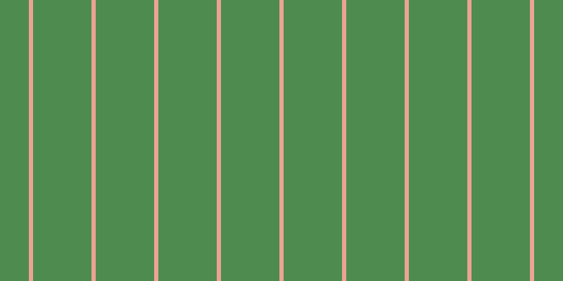 #4e8b4e, #eba393 vertical lines, six pixels wide, eighty-three pixels apart