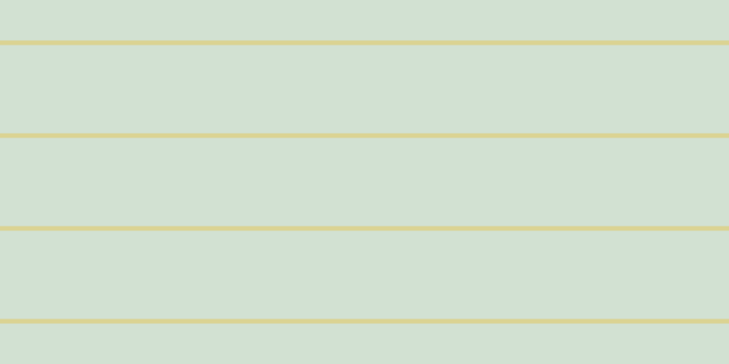 #4e8b4e (25%), #dbd393 horizontal lines, five pixels wide, ninety-seven pixels apart