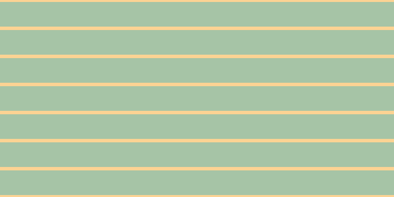 #4e8b4e (50%), #fcd393 horizontal lines, seven pixels wide, fifty pixels apart