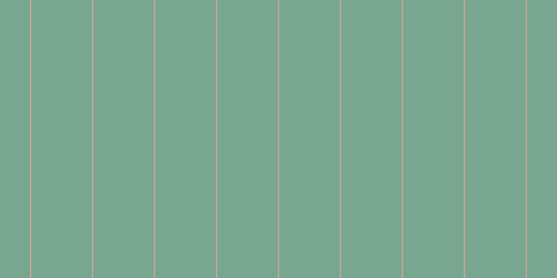 #4e8b6f (75%), #caa393 vertical lines, two pixels wide, eighty-seven pixels apart