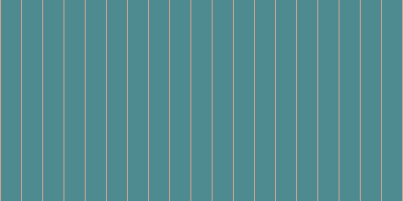 #4e8b90, #caa393 vertical lines, two pixels wide, forty pixels apart