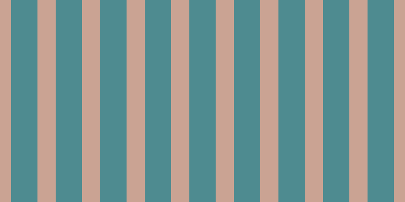 #4e8b90, #caa393 vertical lines, thirty-six pixels wide, fifty-two pixels apart