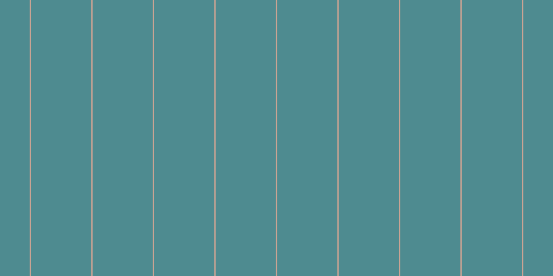 #4e8b90, #caa393 vertical lines, two pixels wide, eighty-seven pixels apart