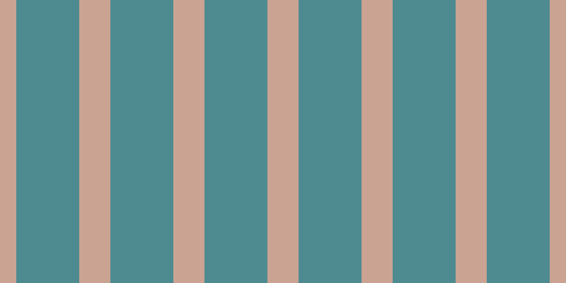 #4e8b90, #caa393 vertical lines, forty-four pixels wide, eighty-nine pixels apart