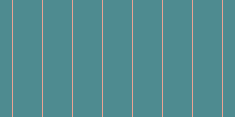 #4e8b90, #eba393 vertical lines, two pixels wide, one hundred pixels apart