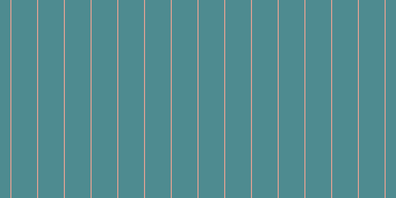 #4e8b90, #eba393 vertical lines, two pixels wide, fifty-two pixels apart