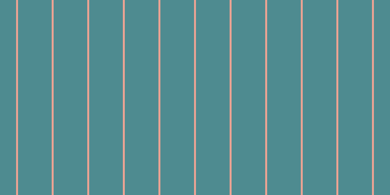 #4e8b90, #eba393 vertical lines, four pixels wide, sixty-nine pixels apart