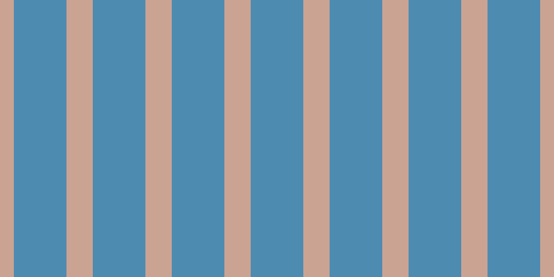 #4e8bb1, #caa393 vertical lines, thirty-eight pixels wide, seventy-six pixels apart