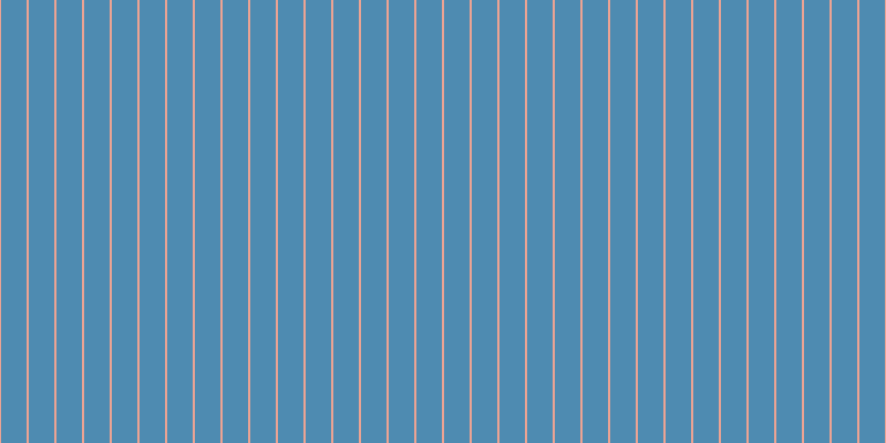 #4e8bb1, #eba393 vertical lines, two pixels wide, twenty-three pixels apart