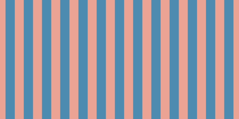 #4e8bb1, #eba393 vertical lines, thirty pixels wide, thirty-one pixels apart