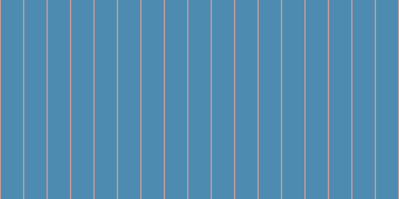 #4e8bb1, #eba393 vertical lines, two pixels wide, forty-five pixels apart