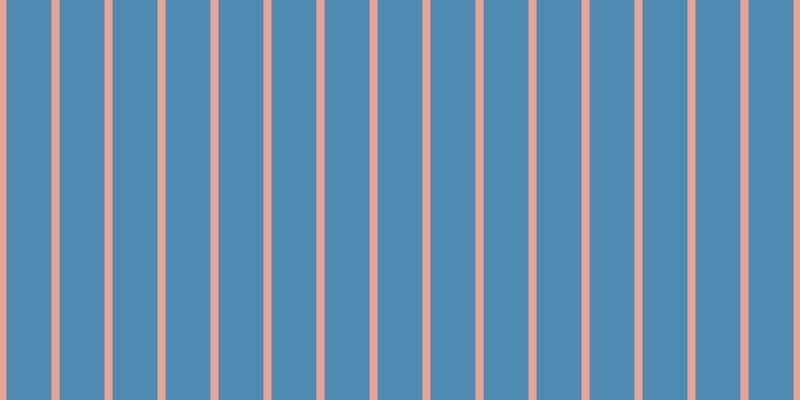 #4e8bb1, #eba393 vertical lines, eight pixels wide, forty-five pixels apart