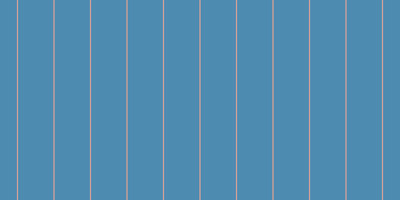 #4e8bb1, #eba393 vertical lines, two pixels wide, seventy-one pixels apart