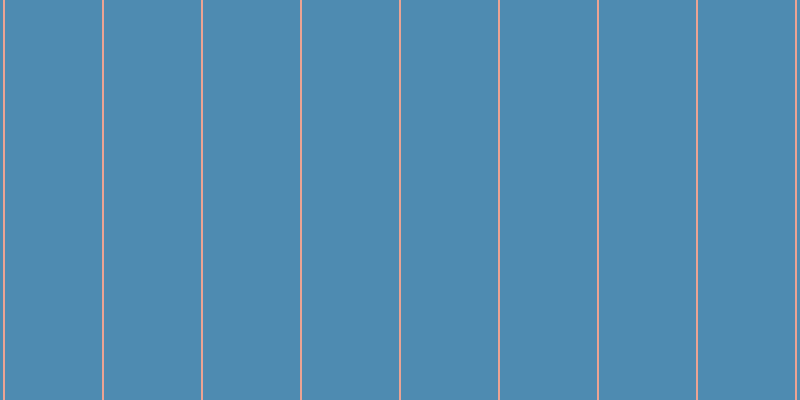 #4e8bb1, #eba393 vertical lines, two pixels wide, ninety-seven pixels apart