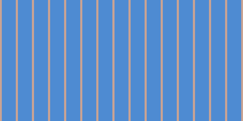 #4e8bd2, #caa393 vertical lines, seven pixels wide, forty-six pixels apart
