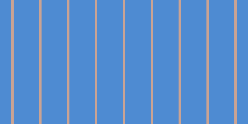 #4e8bd2, #caa393 vertical lines, eight pixels wide, eighty-two pixels apart