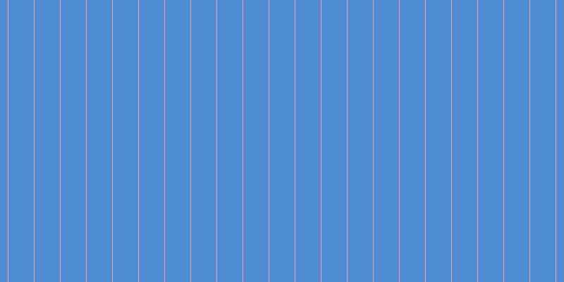 #4e8bd2, #eba393 vertical lines, one pixels wide, thirty-six pixels apart
