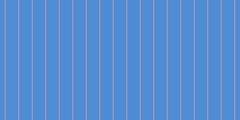 #4e8bd2, #eba393 vertical lines, two pixels wide, forty-three pixels apart