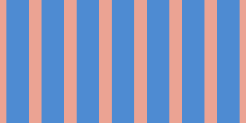 #4e8bd2, #eba393 vertical lines, forty pixels wide, seventy-four pixels apart