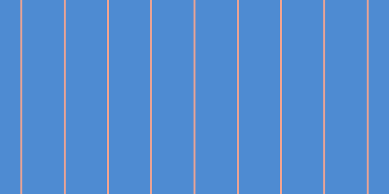 #4e8bd2, #eba393 vertical lines, four pixels wide, eighty-five pixels apart