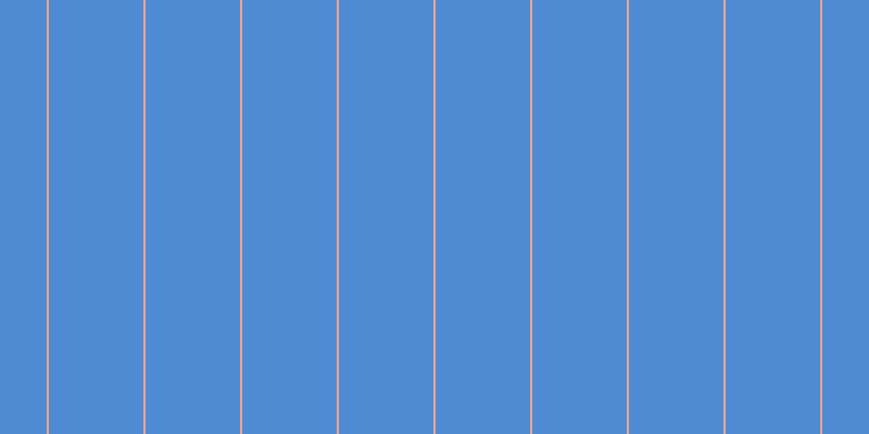 #4e8bd2, #eba393 vertical lines, two pixels wide, eighty-seven pixels apart