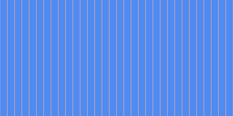 #4e8bf3, #eba393 vertical lines, two pixels wide, twenty-three pixels apart