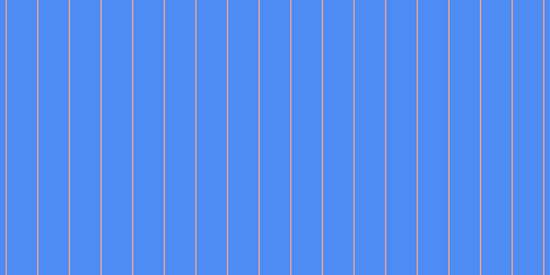 #4e8bf3, #eba393 vertical lines, two pixels wide, forty-four pixels apart