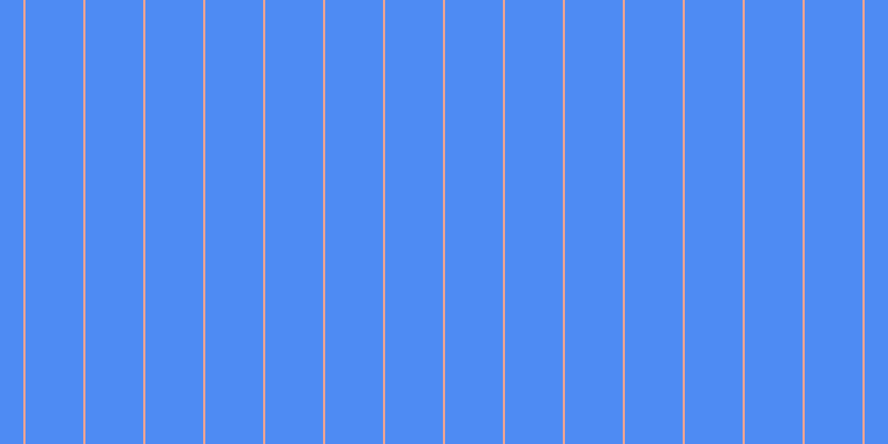 #4e8bf3, #eba393 vertical lines, two pixels wide, fifty-two pixels apart