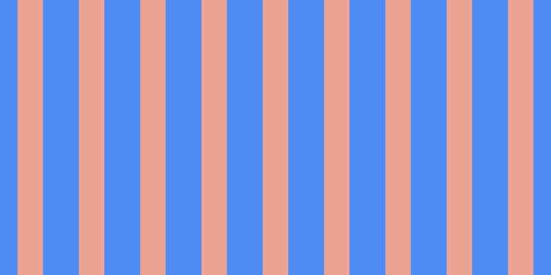 #4e8bf3, #eba393 vertical lines, thirty-seven pixels wide, fifty-two pixels apart