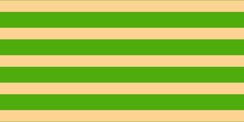 #4eac0c, #fcd393 horizontal lines, thirty-eight pixels wide, fifty-two pixels apart