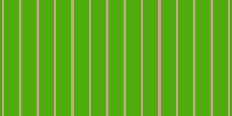 #4eac0c, #caa393 vertical lines, eight pixels wide, fifty-two pixels apart