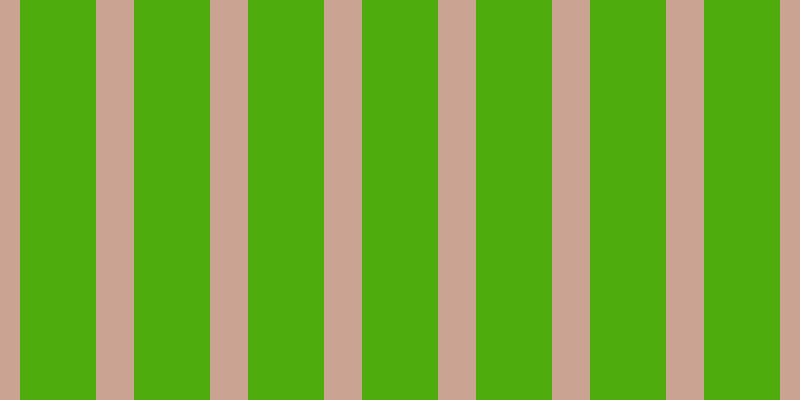 #4eac0c, #caa393 vertical lines, thirty-eight pixels wide, seventy-six pixels apart