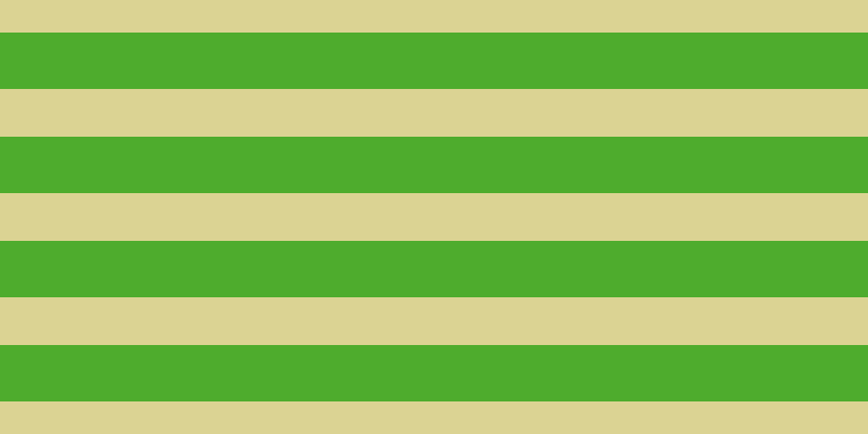 #4eac2d, #dbd393 horizontal lines, forty-four pixels wide, fifty-two pixels apart
