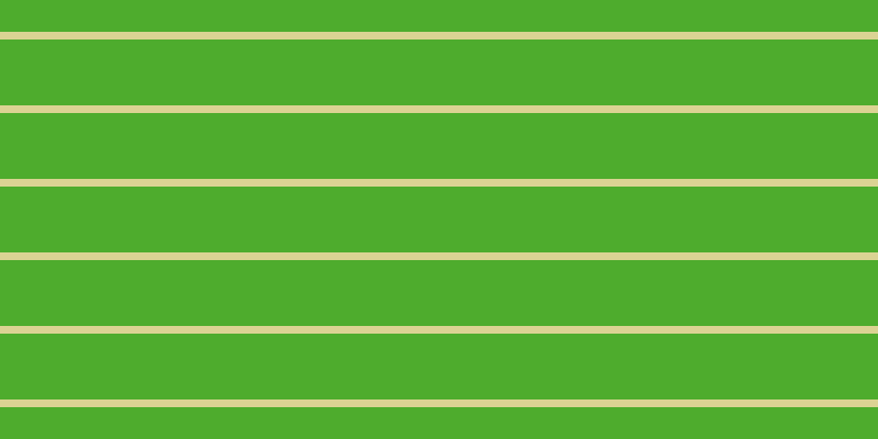 #4eac2d, #dbd393 horizontal lines, seven pixels wide, sixty pixels apart