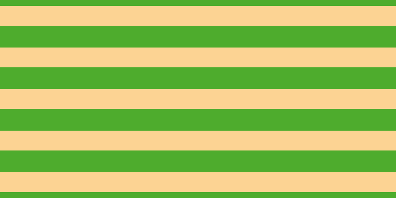 #4eac2d, #fcd393 horizontal lines, forty pixels wide, forty-four pixels apart