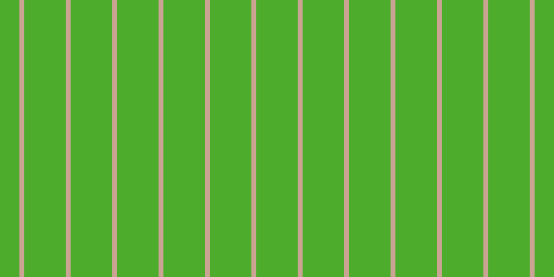 #4eac2d, #caa393 vertical lines, seven pixels wide, sixty pixels apart
