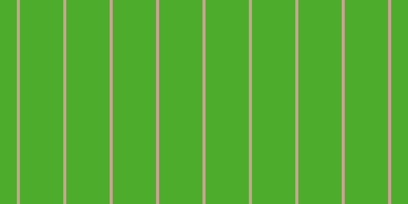 #4eac2d, #caa393 vertical lines, six pixels wide, eighty-five pixels apart