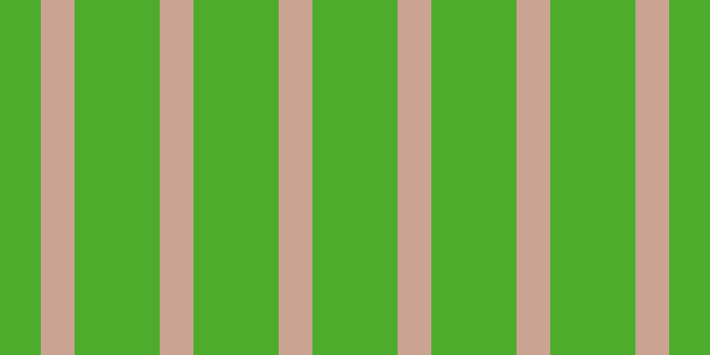 #4eac2d, #caa393 vertical lines, thirty-eight pixels wide, ninety-six pixels apart