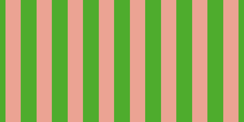 #4eac2d, #eba393 vertical lines, fifty pixels wide, fifty-two pixels apart