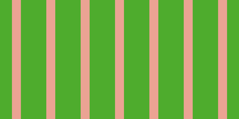 #4eac2d, #eba393 vertical lines, thirty pixels wide, eighty-five pixels apart